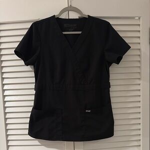 Black Women's Greys anatomy scrub top